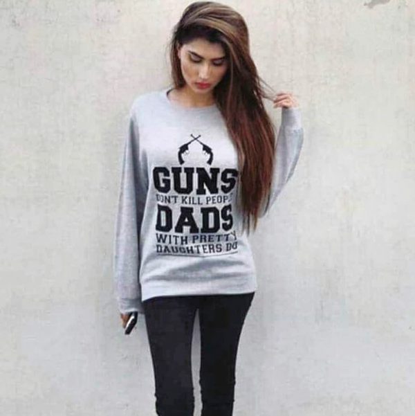 Guns Do not Kill People Dads with pretty Daughters Do Sweatshirts
