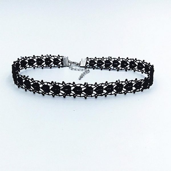 Horizontal Multi Heart Band Gothic Choker Necklaces