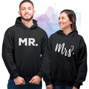 Mr. and Mrs. Couple Hoodies