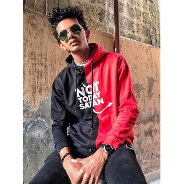 Not Today Satan Bi-color Hoodies