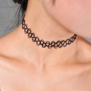 Retro Stretchable Gothic Choker Necklace