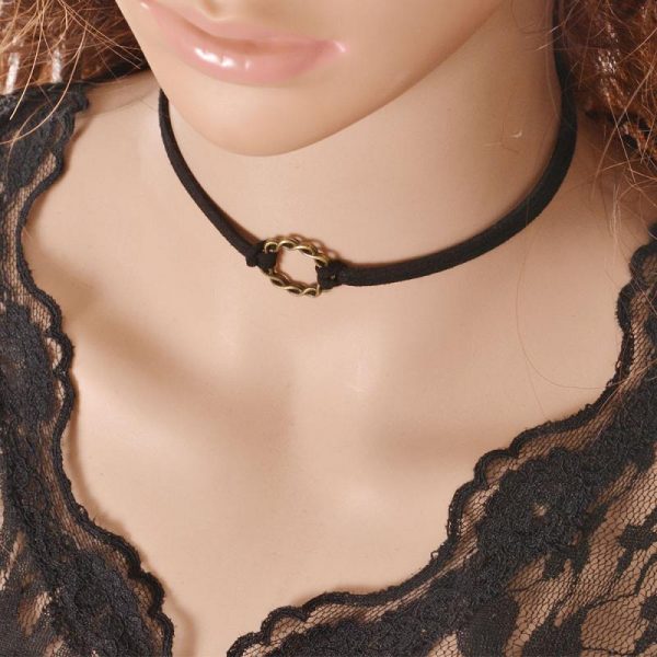 Velvet Ribbon Mystic Sun Pendant Gothic Choker Necklaces