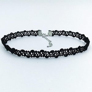 Wavy Velvet Band Gothic Choker Necklaces