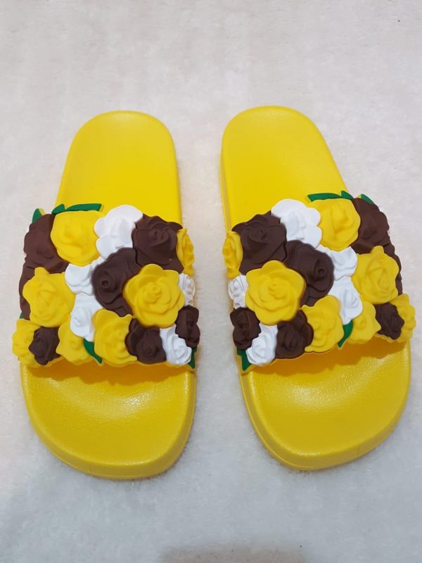3D Roses (Flowers) Slippers (Slides) for Girls