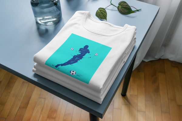 Amazing Football (Soccer) Player Silhouette T-Shirts