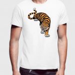 Cornered Tiger Printed T-Shirts