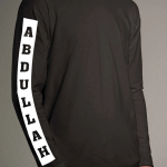 Custom Sleeve Name Print T-Shirts