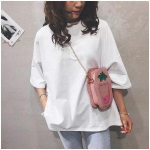 Cute Strawberry Sequins Crossbody Bag - Image 4