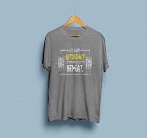 Eat Sleep Squat Repeat T-shirts