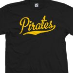 Pirates Script & Tail Baseball Team T-Shirts