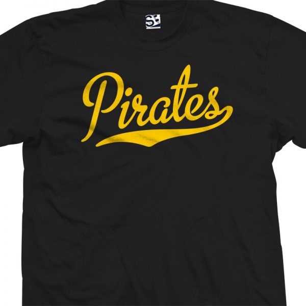 Pirates Script & Tail Baseball Team T-Shirts Pirates Script & Tail Baseball Team T-Shirts