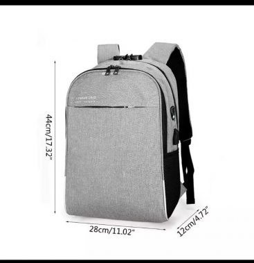 Unisex Anti-Theft Backpack With USB Charging And Password Lock