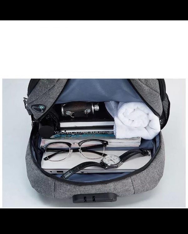 Unisex Anti-Theft Backpack With USB Charging And Password Lock