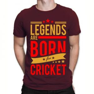 Legends Are Born For Cricket T-shirts