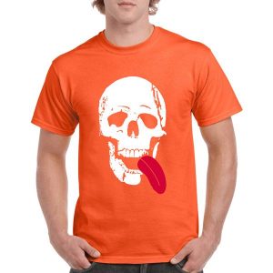 Skull With Tongue Out T-shirts
