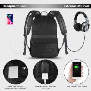 Sosoon Business Bag with USB Charging Port & Aux Cable