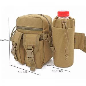 Tactical Waist Pack Pouch with Water Bottle Pocket Holder Waterproof