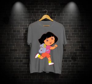 Dora The Explorer, Dora The Explorer Print T-shirt, Running Dora, Running Dora PRINT, PRINT TEE, T-SHIRTS, T-SHIRTS FOR MEN, T-SHIRTS FOR WOMEN, TEES , Online T-SHIRTS, Online T-SHIRTS in pakistan, Online T-SHIRTS in pakistan At the lowest Rate