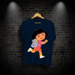 Dora The Explorer, Dora The Explorer Print T-shirt, Running Dora, Running Dora PRINT, PRINT TEE, T-SHIRTS, T-SHIRTS FOR MEN, T-SHIRTS FOR WOMEN, TEES , Online T-SHIRTS, Online T-SHIRTS in pakistan, Online T-SHIRTS in pakistan At the lowest Rate