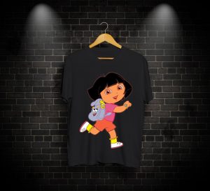 Dora The Explorer, Dora The Explorer Print T-shirt, Running Dora, Running Dora PRINT, PRINT TEE, T-SHIRTS, T-SHIRTS FOR MEN, T-SHIRTS FOR WOMEN, TEES , Online T-SHIRTS, Online T-SHIRTS in pakistan, Online T-SHIRTS in pakistan At the lowest Rate