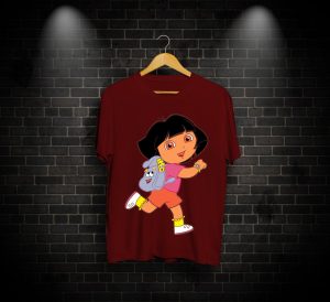 Dora The Explorer, Dora The Explorer Print T-shirt, Running Dora, Running Dora PRINT, PRINT TEE, T-SHIRTS, T-SHIRTS FOR MEN, T-SHIRTS FOR WOMEN, TEES , Online T-SHIRTS, Online T-SHIRTS in pakistan, Online T-SHIRTS in pakistan At the lowest Rate