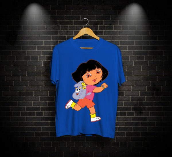 Dora The Explorer, Dora The Explorer Print T-shirt, Running Dora, Running Dora PRINT, PRINT TEE, T-SHIRTS, T-SHIRTS FOR MEN, T-SHIRTS FOR WOMEN, TEES , Online T-SHIRTS, Online T-SHIRTS in pakistan, Online T-SHIRTS in pakistan At the lowest Rate