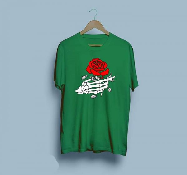 Skeleton Rose, Skeleton Rose PRINT, PRINT TEE, T-SHIRTS, T-SHIRTS FOR MEN, T-SHIRTS FOR WOMEN, TEES , Online T-SHIRTS, Online T-SHIRTS in pakistan, Online T-SHIRTS in pakistan At the lowest Rate