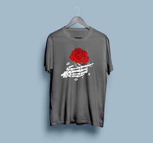 Skeleton Rose, Skeleton Rose PRINT, PRINT TEE, T-SHIRTS, T-SHIRTS FOR MEN, T-SHIRTS FOR WOMEN, TEES , Online T-SHIRTS, Online T-SHIRTS in pakistan, Online T-SHIRTS in pakistan At the lowest Rate