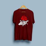 Skeleton Rose, Skeleton Rose PRINT, PRINT TEE, T-SHIRTS, T-SHIRTS FOR MEN, T-SHIRTS FOR WOMEN, TEES , Online T-SHIRTS, Online T-SHIRTS in pakistan, Online T-SHIRTS in pakistan At the lowest Rate