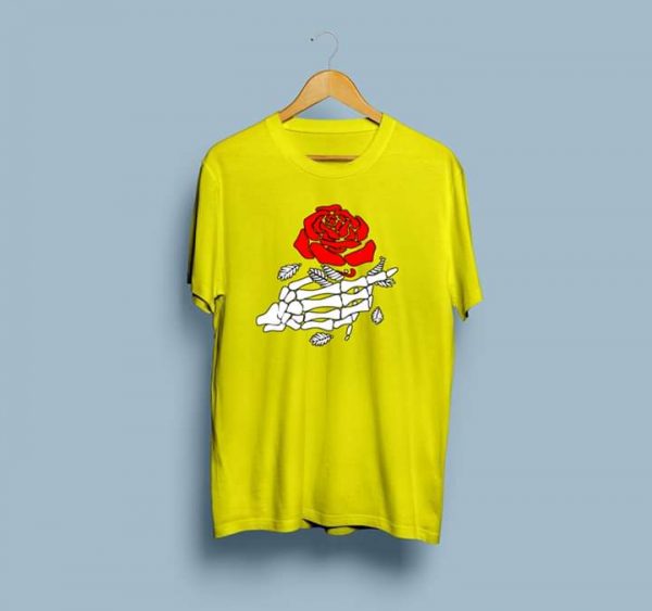 Skeleton Rose, Skeleton Rose PRINT, PRINT TEE, T-SHIRTS, T-SHIRTS FOR MEN, T-SHIRTS FOR WOMEN, TEES , Online T-SHIRTS, Online T-SHIRTS in pakistan, Online T-SHIRTS in pakistan At the lowest Rate