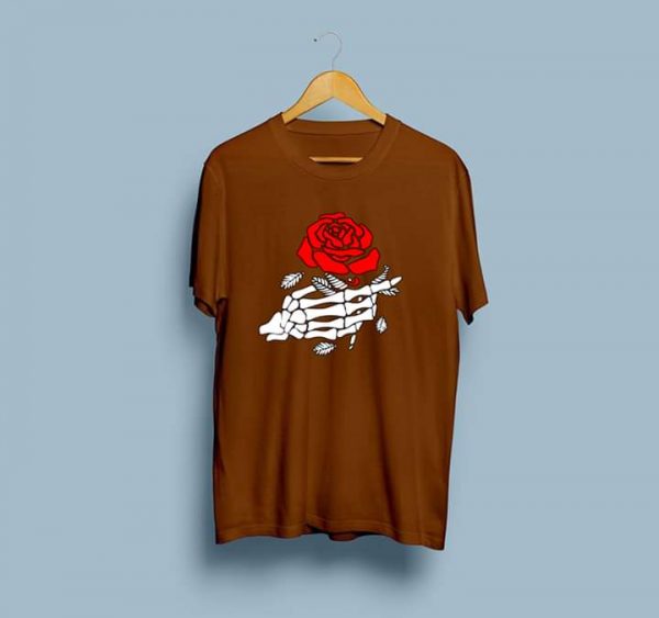 Skeleton Rose, Skeleton Rose PRINT, PRINT TEE, T-SHIRTS, T-SHIRTS FOR MEN, T-SHIRTS FOR WOMEN, TEES , Online T-SHIRTS, Online T-SHIRTS in pakistan, Online T-SHIRTS in pakistan At the lowest Rate