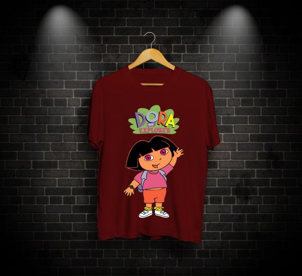 Waving Dora, Waving Dora PRINT, PRINT TEE, T-SHIRTS, T-SHIRTS FOR MEN, T-SHIRTS FOR WOMEN, TEES , Online T-SHIRTS, Online T-SHIRTS in pakistan, Online T-SHIRTS in pakistan At the lowest Rate