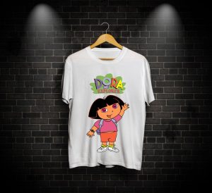 Waving Dora, Waving Dora PRINT, PRINT TEE, T-SHIRTS, T-SHIRTS FOR MEN, T-SHIRTS FOR WOMEN, TEES , Online T-SHIRTS, Online T-SHIRTS in pakistan, Online T-SHIRTS in pakistan At the lowest Rate