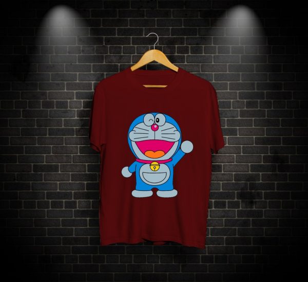 Doraemon, Doraemon Print T-shirt, Waving Doraemon, Waving Doraemon PRINT, PRINT TEE, T-SHIRTS, T-SHIRTS FOR MEN, T-SHIRTS FOR WOMEN, TEES , Online T-SHIRTS, Online T-SHIRTS in pakistan, Online T-SHIRTS in pakistan At the lowest Rate
