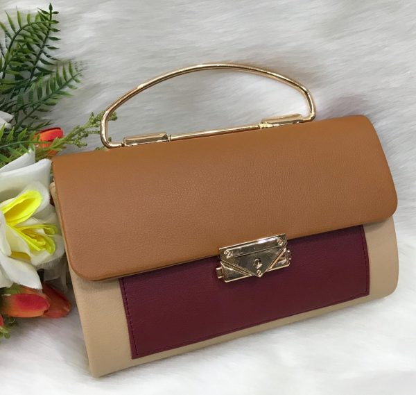 Multicolor Crossbody Bag With Long Chain