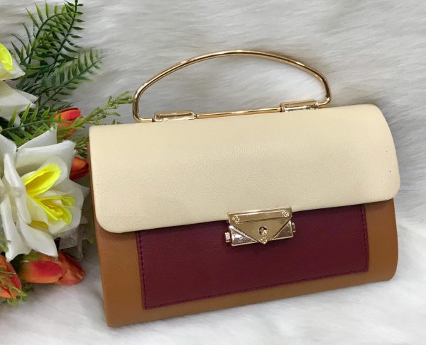 Multicolor Crossbody Bag With Long Chain