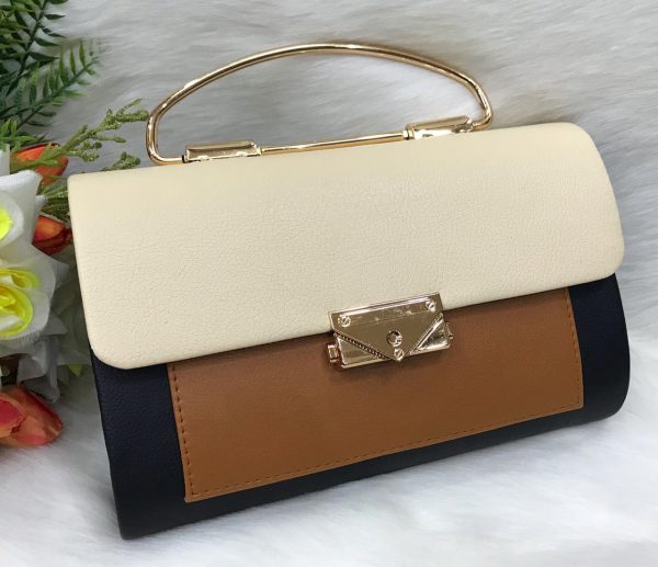 Multicolor Crossbody Bag With Long Chain
