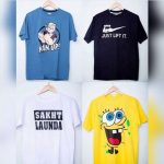 Pack Of 4 T-Shirt (Popeye, Just Lift It, Sakht Launda & SpongeBob)