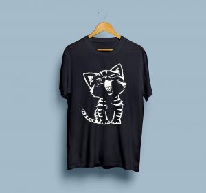 Yawning Kitty T-shirts
