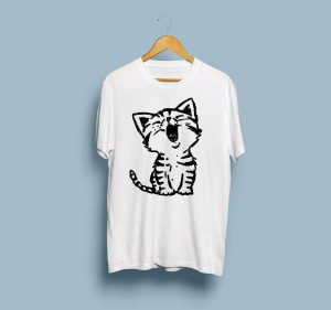 Yawning Kitty T-shirts