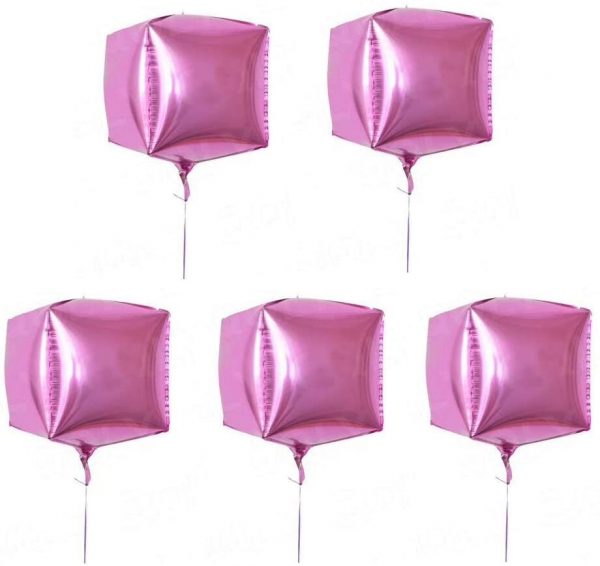 4D Cube Shaped Foil Balloons