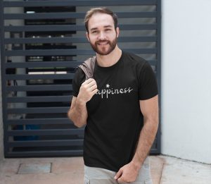 Happiness Written Print T-shirts