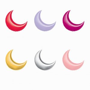 Moon Shaped Foil Balloons