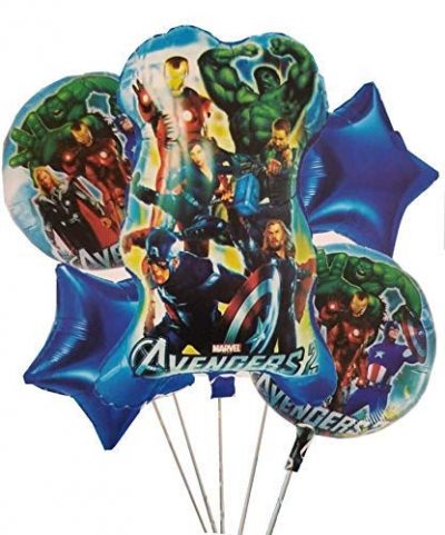 Pack Of 5 Avengers Foil Balloons
