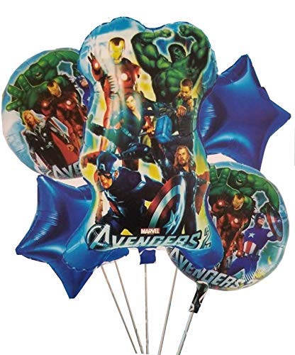 Pack Of 5 Avengers Foil Balloons