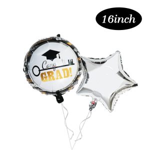 Pack Of 5 Congrats Grad Foil Balloons