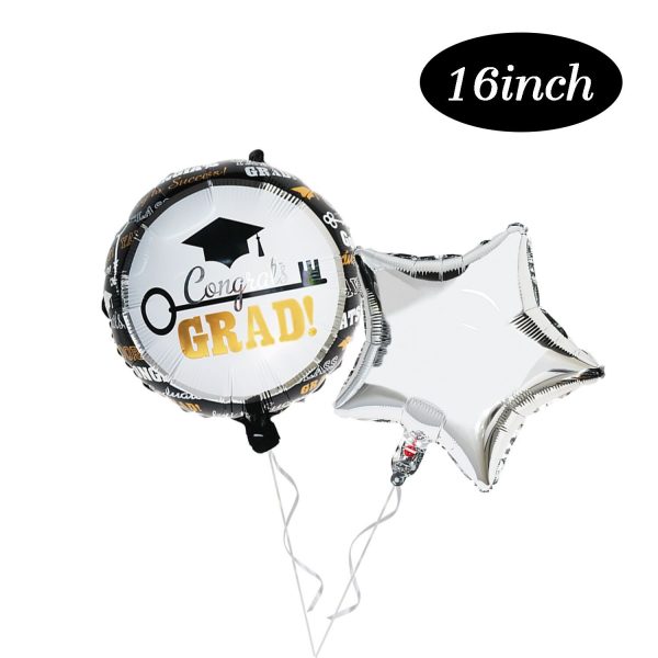Pack Of 5 Congrats Grad Foil Balloons