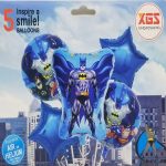 Pack Of 5 Justice League Foil Balloons