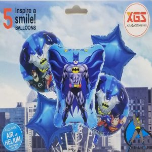 Pack Of 5 Justice League Foil Balloons
