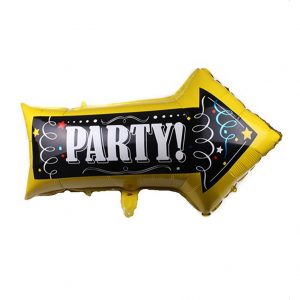 Party Sign Arrow Foil Balloons